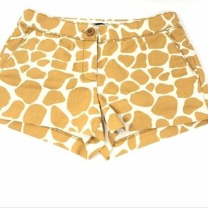 J. Crew Giraffe Print Shorts